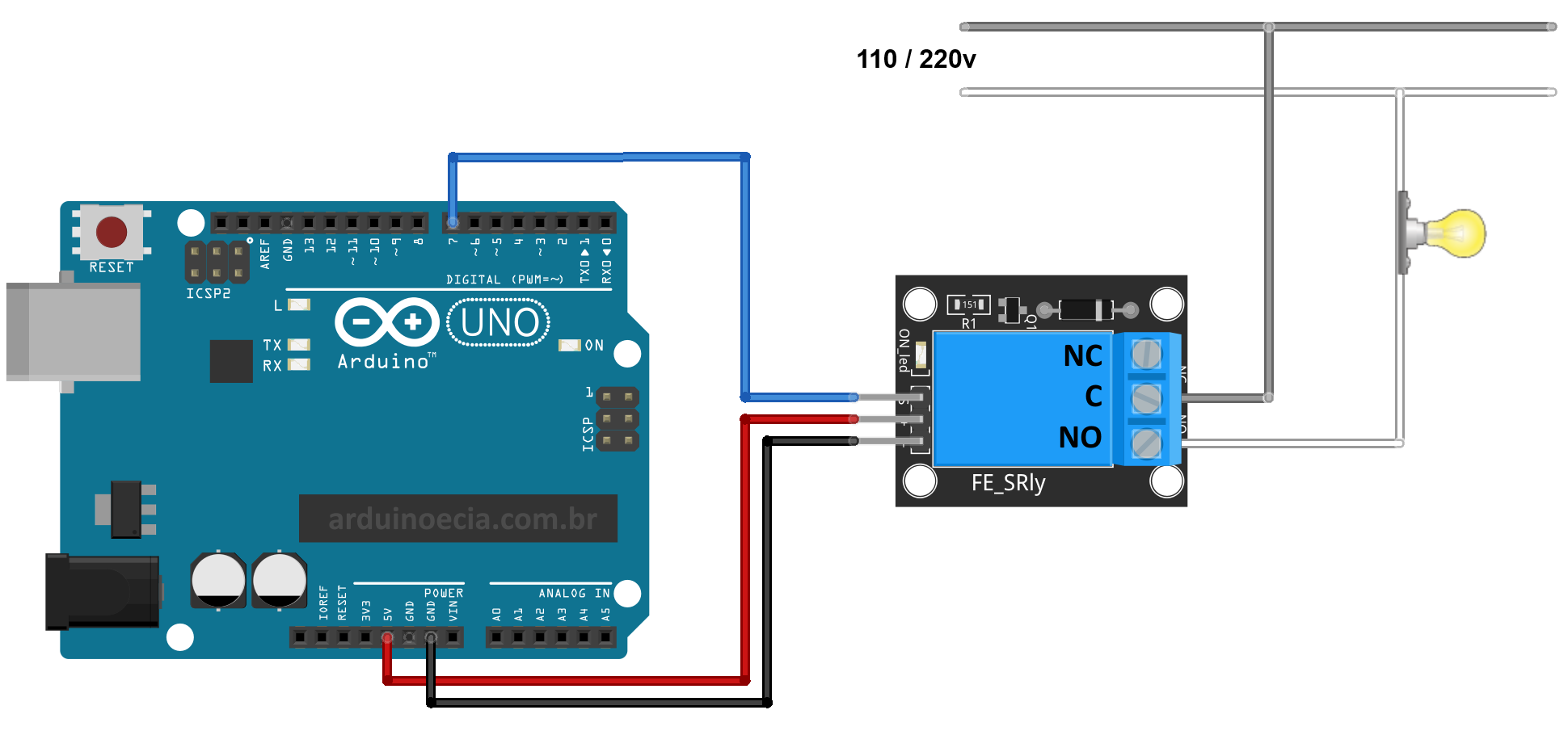 Projeto 30 Acionando LED e Rele via Bluetooth com