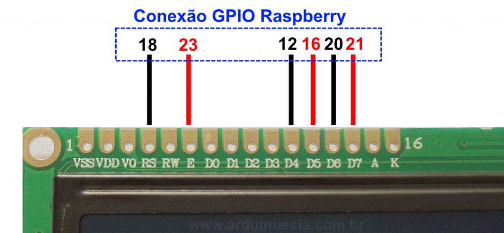 Como Ligar Um Display Lcd 16x2 Na Raspberry Pi Arduino E Cia Loja 3182