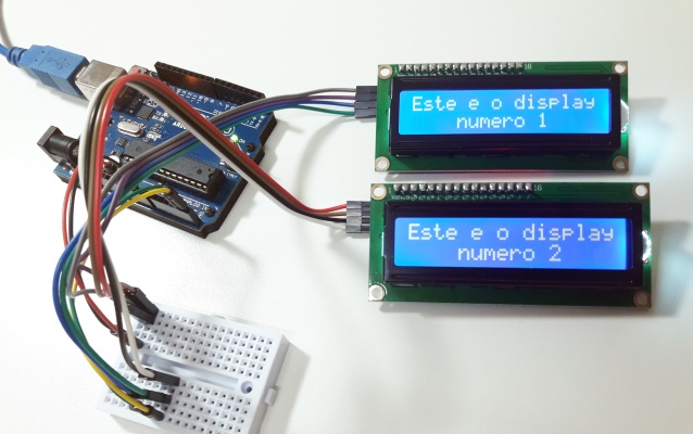 Como Conectar Dois Displays LCD I C No Arduino Arduino E Cia