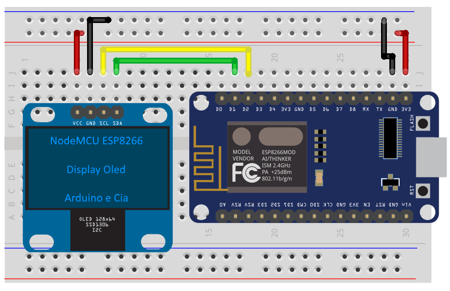 Nodemcu Esp8266 To Display On 128x64 I2c Oled Using