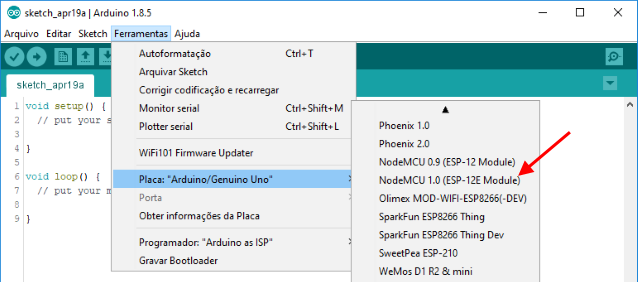 NodeMCU ESP8266 IDE Arduino