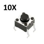 Kit Chave Táctil 6x6x5 mm 10 unidades Push-button