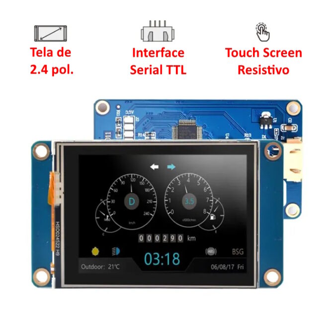 Display Serial Touch 2.4" Nextion NX3224T024