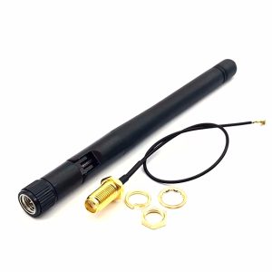 Antena Wifi com conector SMA + pigtail U.fl