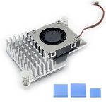 Cooler Dissipador para Raspberry Pi 5 - Compatível - Prata