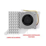 Cooler Dissipador para Raspberry Pi 5 - Compatível - Prata