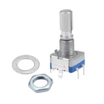 Encoder Rotativo com chave 5 terminais EC11 Eixo estriado