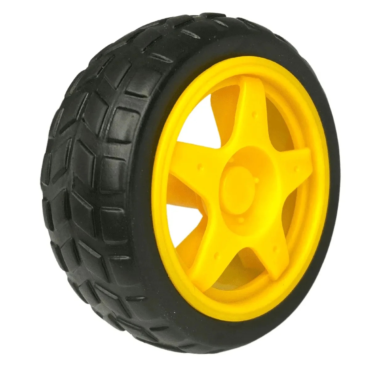 Roda 68mm para Chassi Robô Robótica