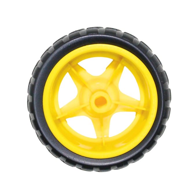 Roda 68mm para Chassi Robô Robótica